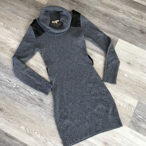 Blended wool sweater dress